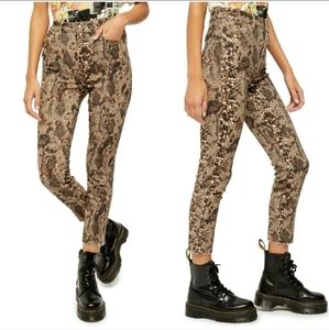 Free People Animal Print Jeans Reptile Snake
